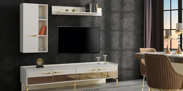 gold tv ünitesi kısıkköy mobilya