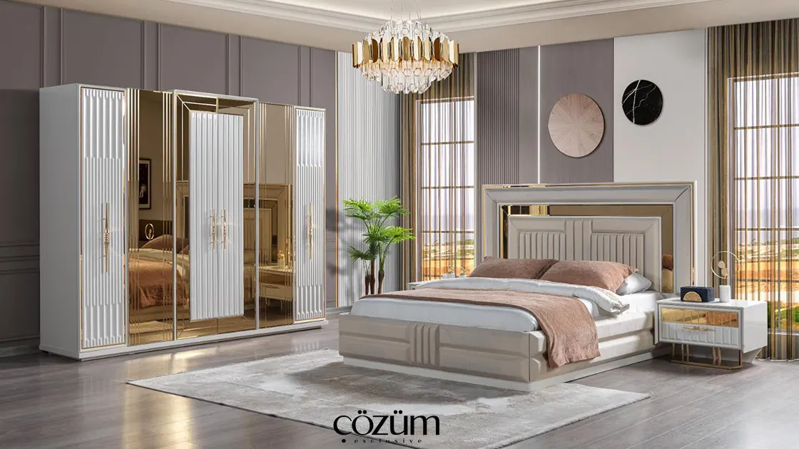 gold yatak odası takımı kısıkköy mobilya